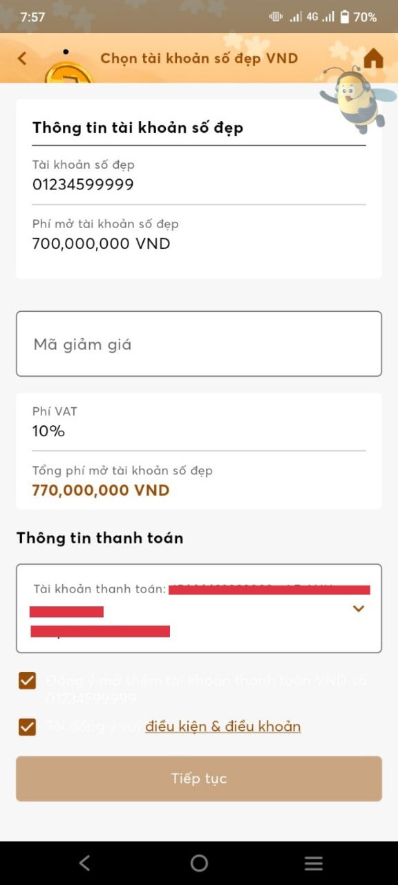 đổi số tài khoản MBbank 14