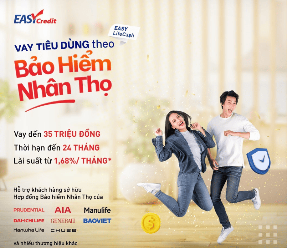 Vay tiền Easy Credit bằng bảo hiểm nhân thọ 