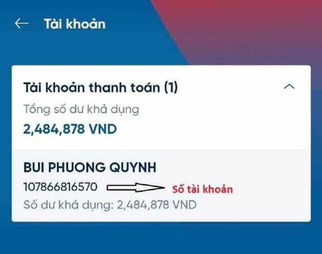 Tra cứu số tài khoản ngân hàng qua đâu?