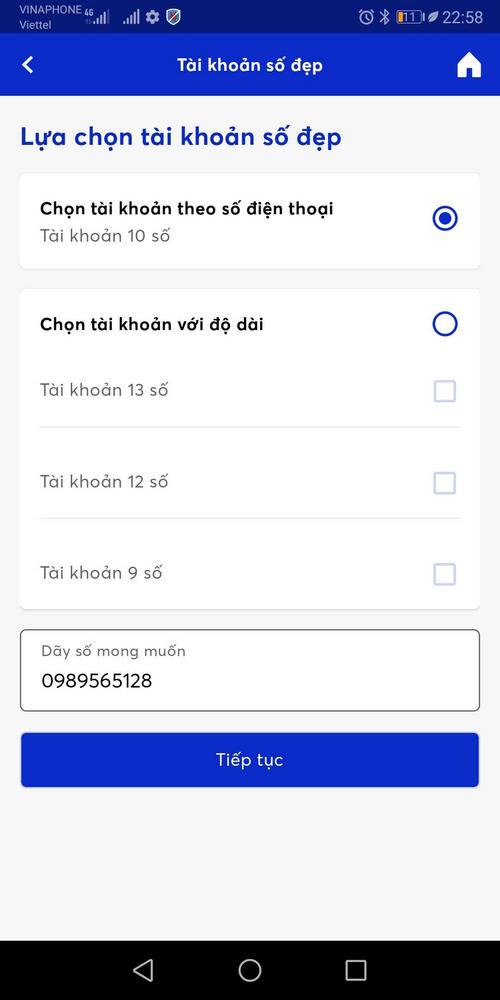 đổi số tài khoản MBbank 8