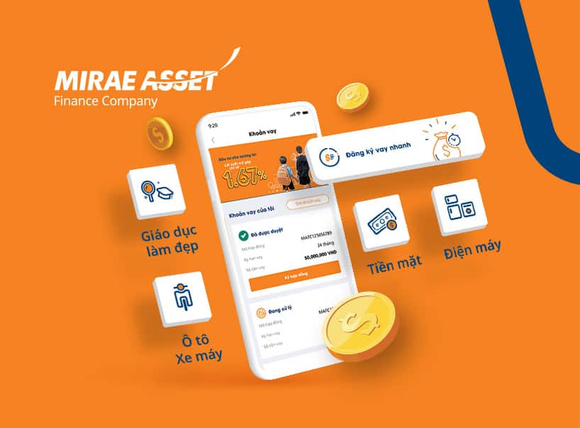 Mirae Asset hỗ trợ vay tiền tiêu dung cá nhân, mua sắm, đóng học phí