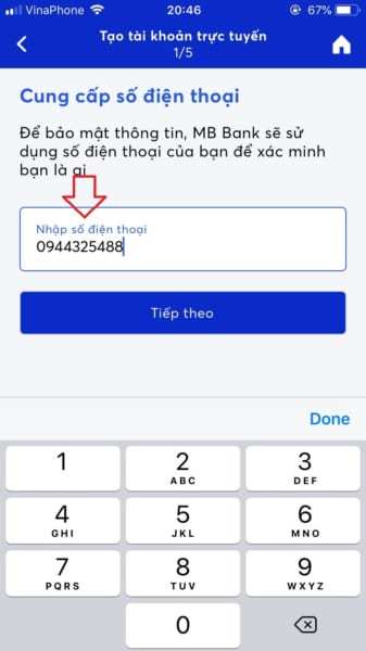 đổi số tài khoản MBbank 2