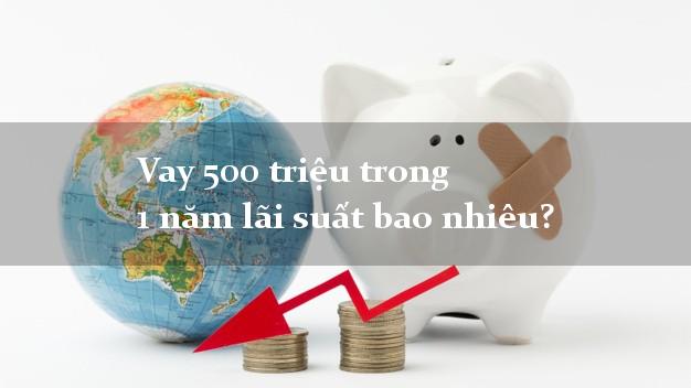 Vay 500 triệu trong 1 năm lãi suất bao nhiêu