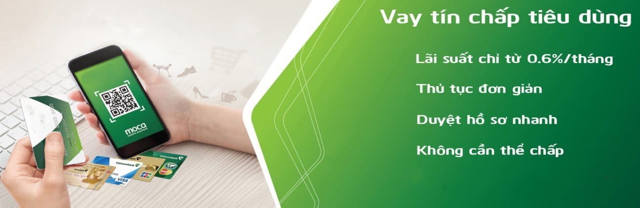 Vay 100 triệu trong 2 năm vietcombank với gói vay tín chấp lãi suất từ 0.6/tháng